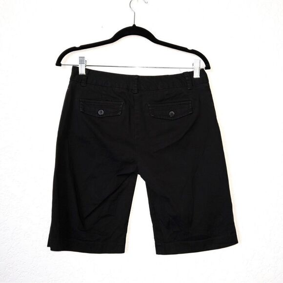 G.H. Bass & Co Black Stretch Bermuda Shorts Size 4 - Picture 2 of 4